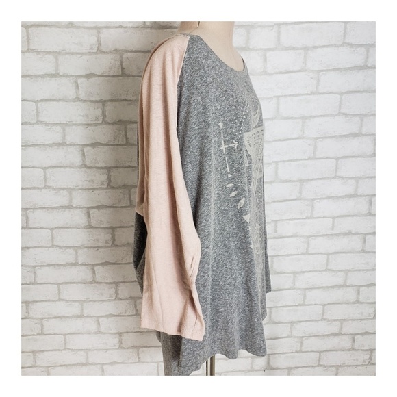 Torrid 3/4 Sleeve Tribal Tshirt - Picture 4 of 4